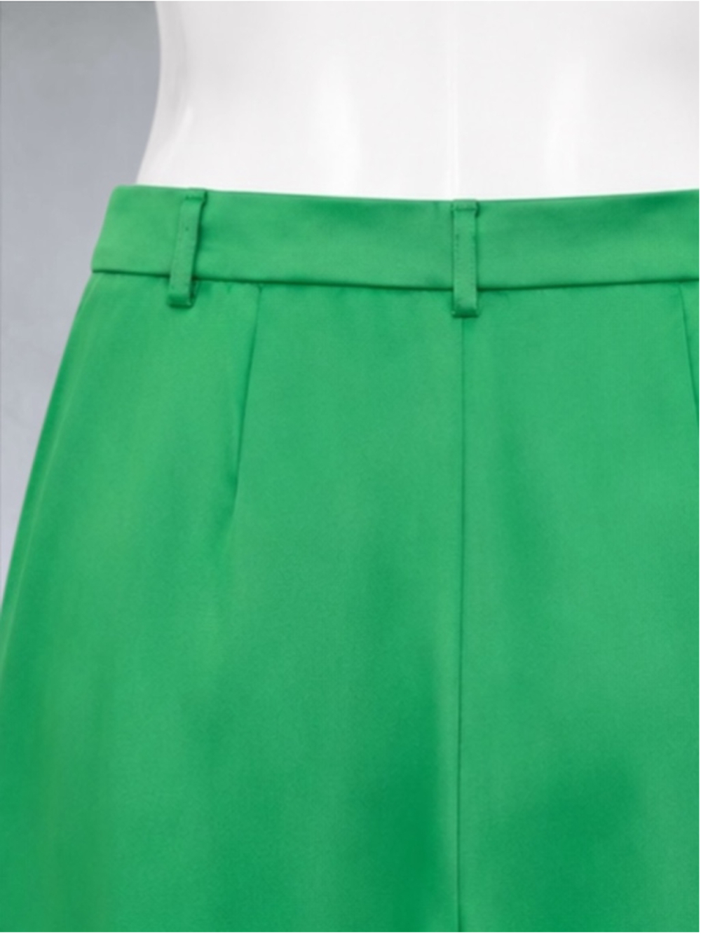 Zara Emerald Green Satin Wide Leg Trousers – Size S - Picture 6 of 12
